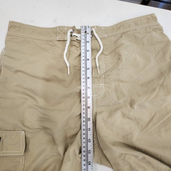 Vintage Polo Ralph Lauren Nylon Shorts Mens Large Beige Cargo Hiking Outdoor - Picture 10 of 13